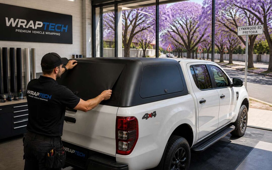 Canopy vinyl wrap Pretoria adds durable style to your bakkie’s canopy.